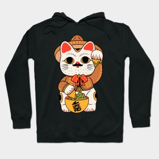 Gato de la suerte Hoodie